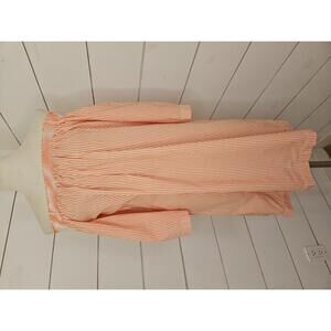 Trina Turk medium orange & white off shoulder mini dress